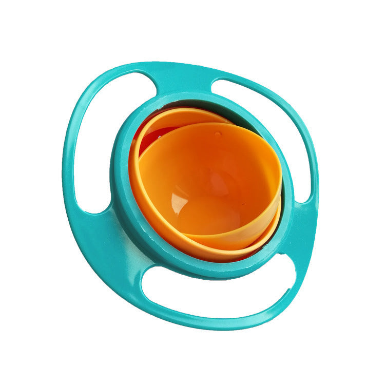 Anti-Spill Gyro Bowl  — 360° Rotating Spill-Proof Toddler Snack Bowl