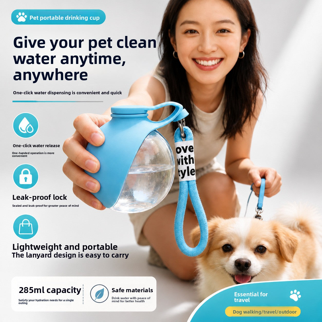 Portable Pet Water Bottle