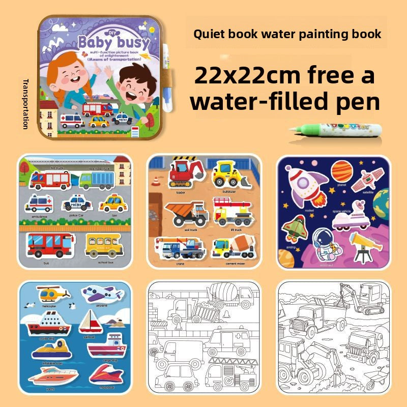 Reusable Magic Water Painting Book