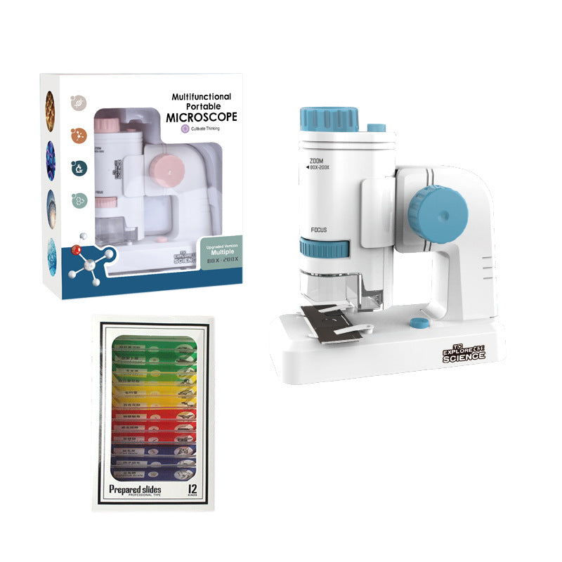 Kids Portable Microscope Science Kit