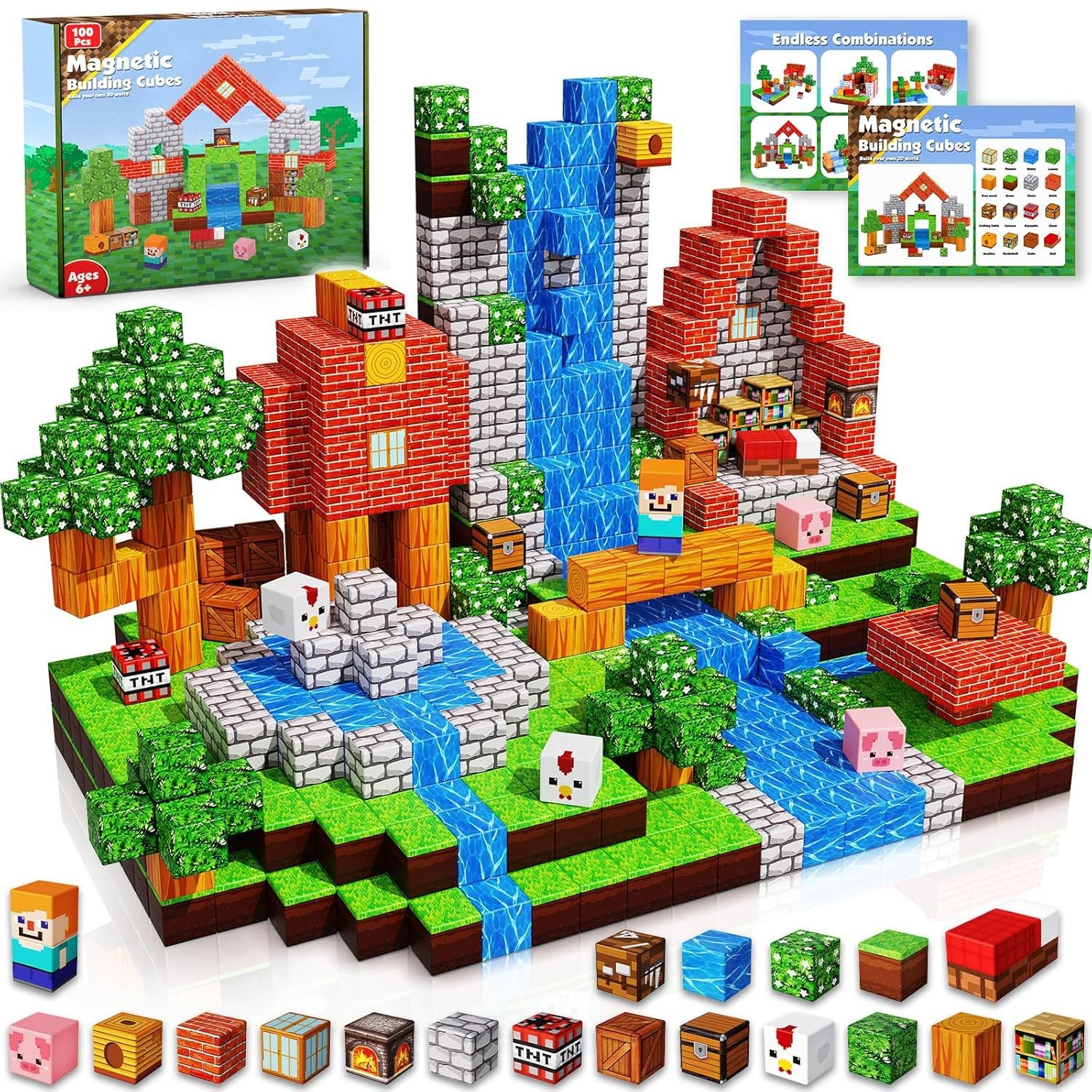 Minecraft Magnetic Building Blocks