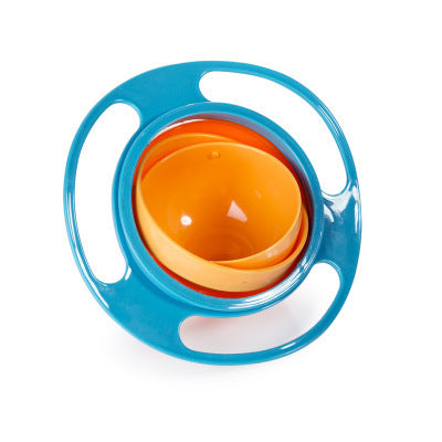Anti-Spill Gyro Bowl  — 360° Rotating Spill-Proof Toddler Snack Bowl