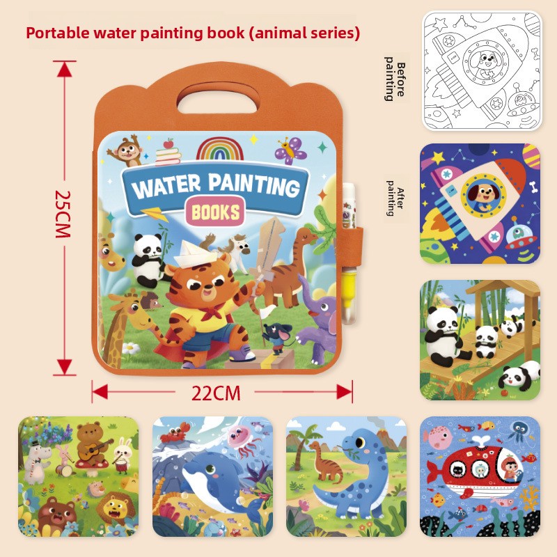 Reusable Magic Water Painting Book