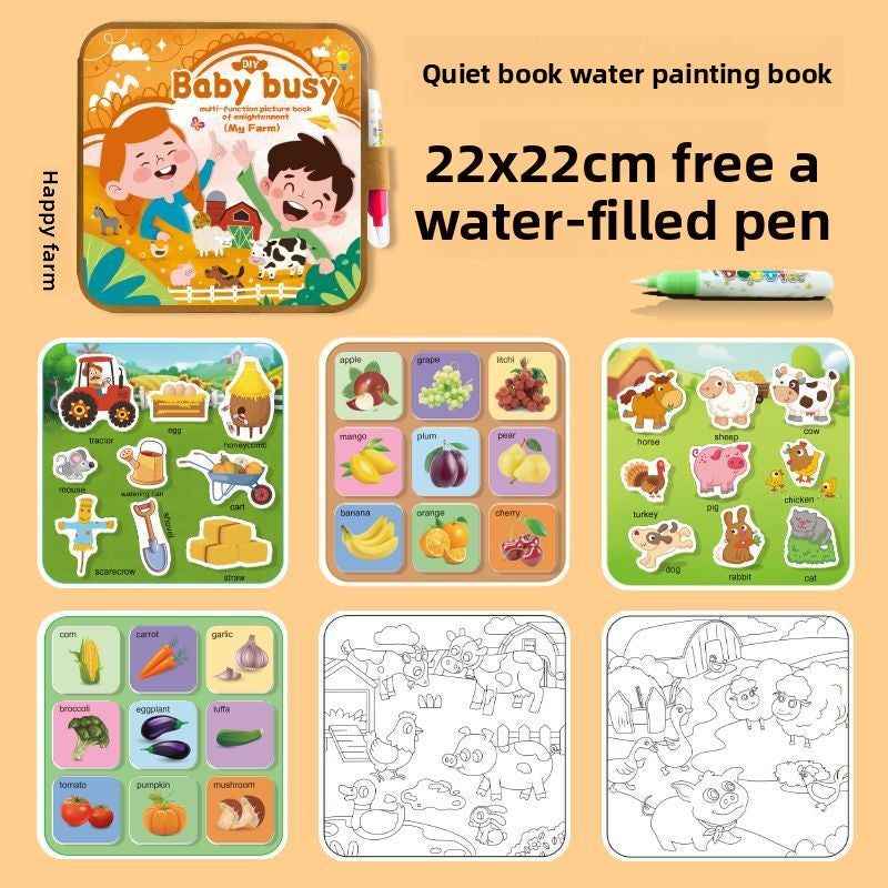 Reusable Magic Water Painting Book