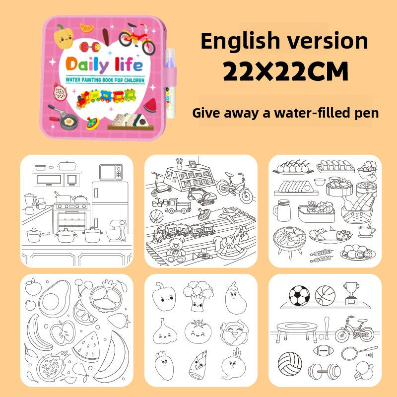 Reusable Magic Water Painting Book
