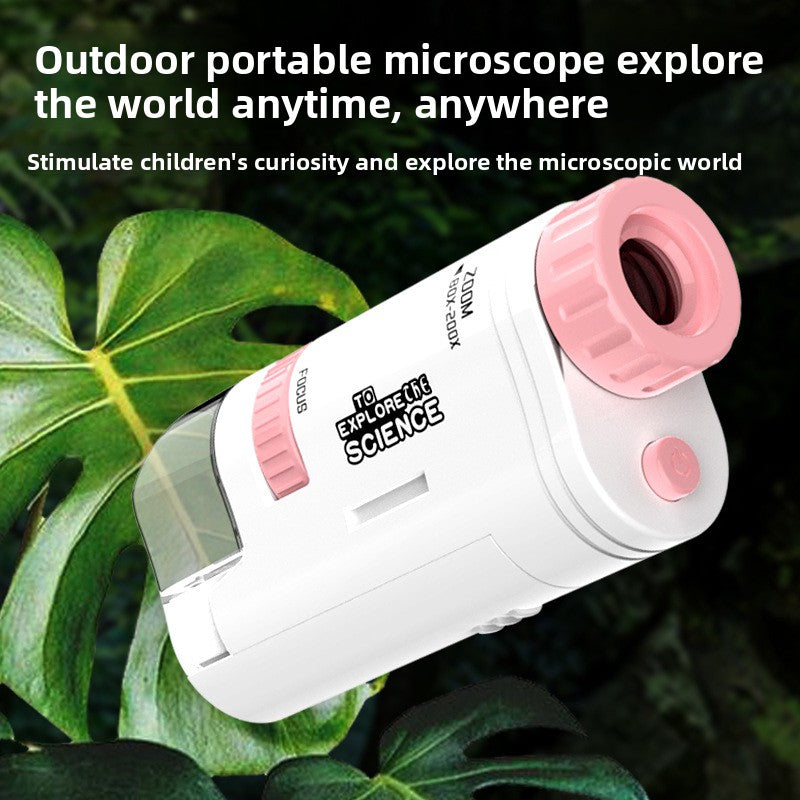 Kids Portable Microscope Science Kit