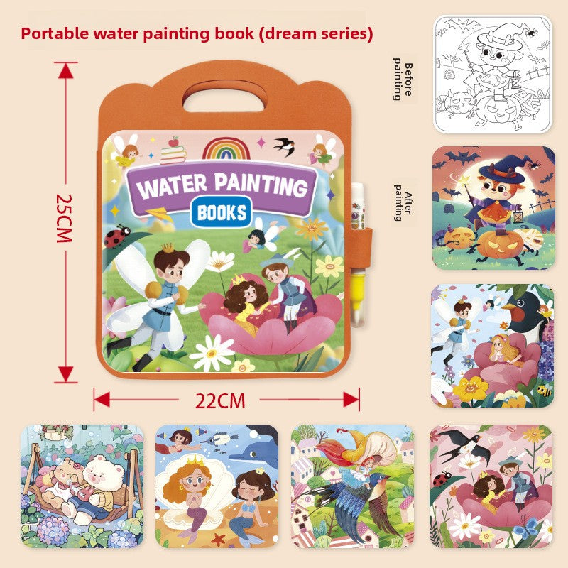 Reusable Magic Water Painting Book