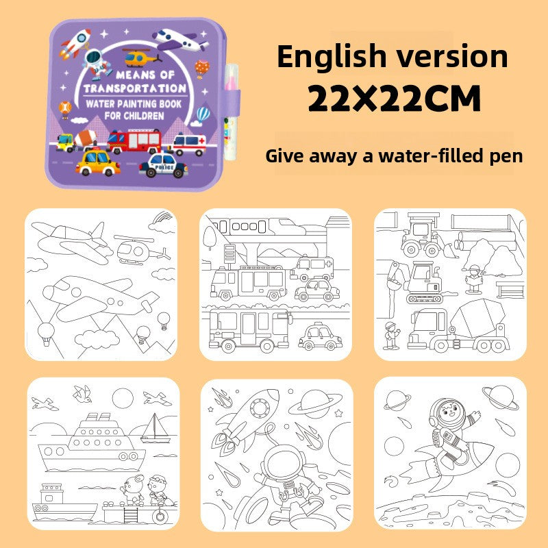 Reusable Magic Water Painting Book
