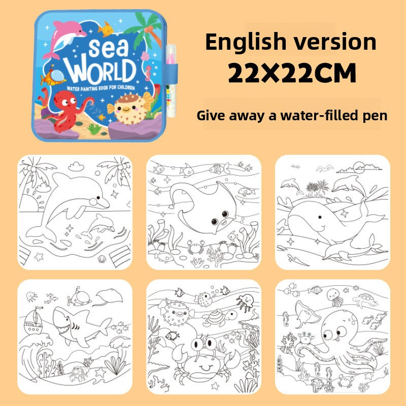 Reusable Magic Water Painting Book