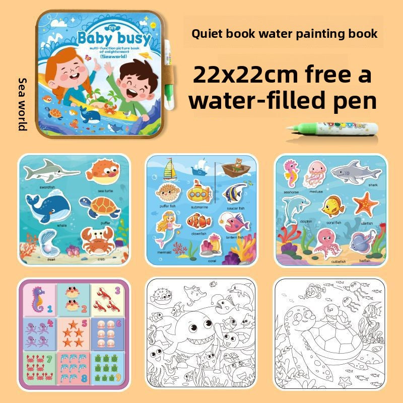 Reusable Magic Water Painting Book