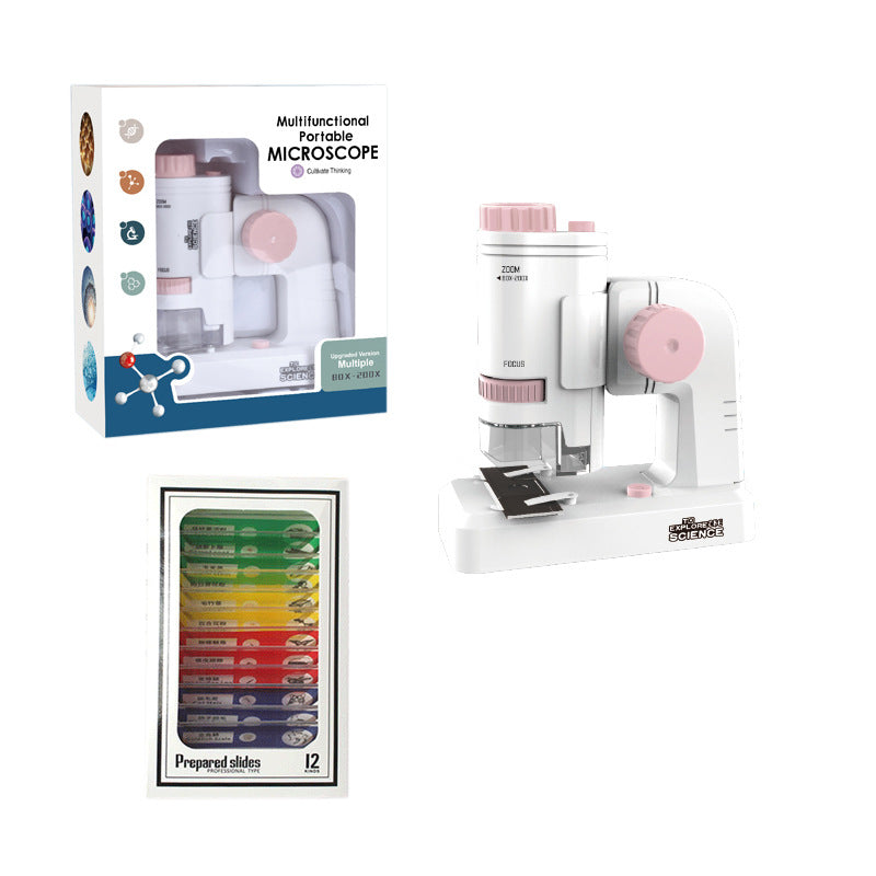 Kids Portable Microscope Science Kit