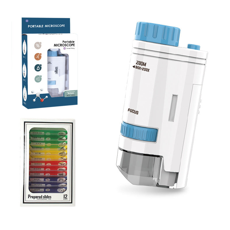 Kids Portable Microscope Science Kit