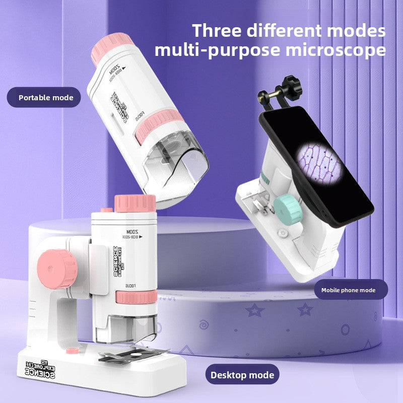 Kids Portable Microscope Science Kit
