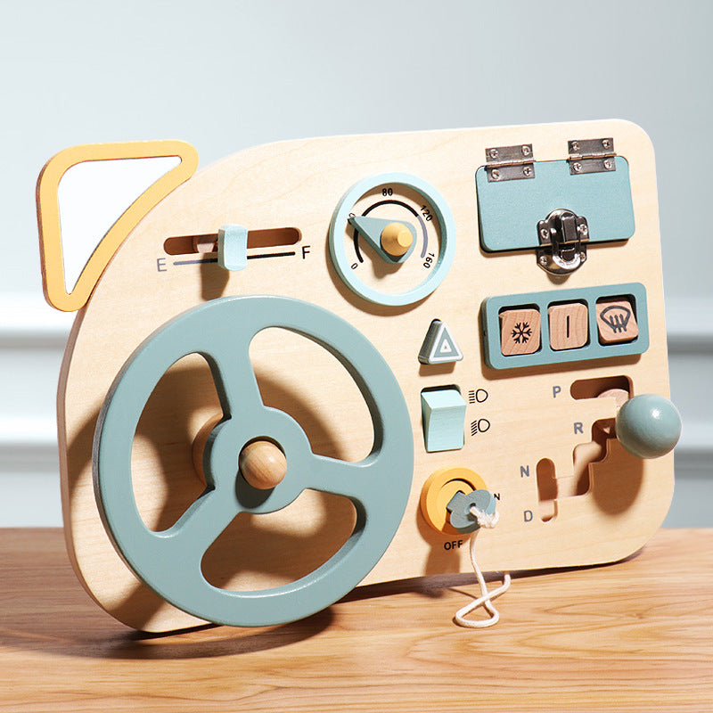 Wooden Steering Wheel Toy