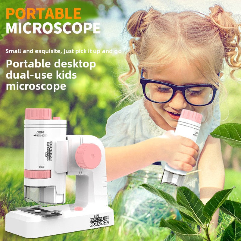 Kids Portable Microscope Science Kit