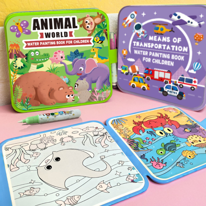 Reusable Magic Water Painting Book