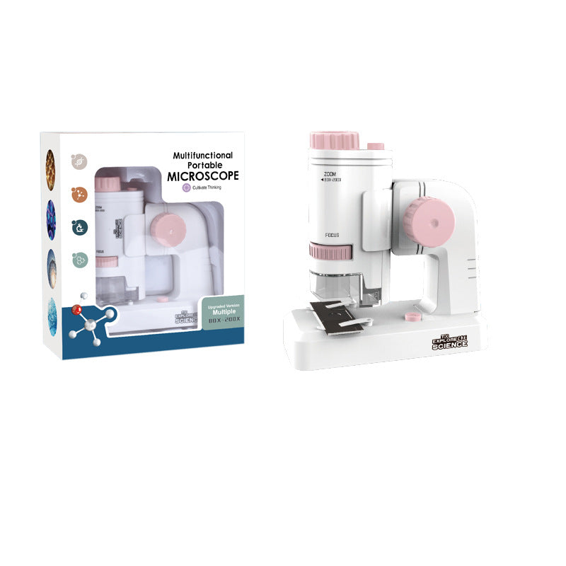 Kids Portable Microscope Science Kit