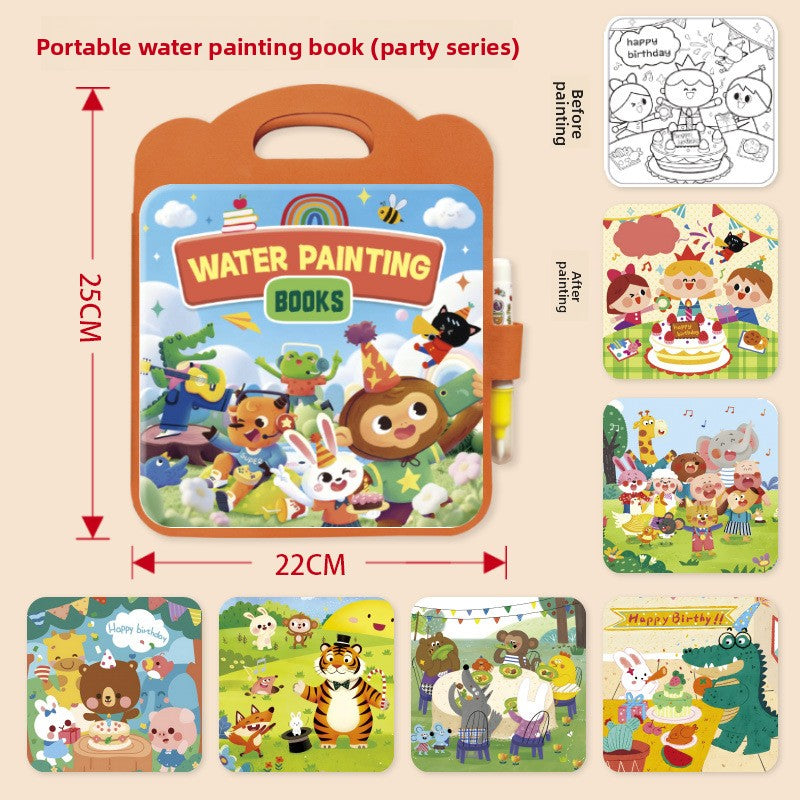Reusable Magic Water Painting Book