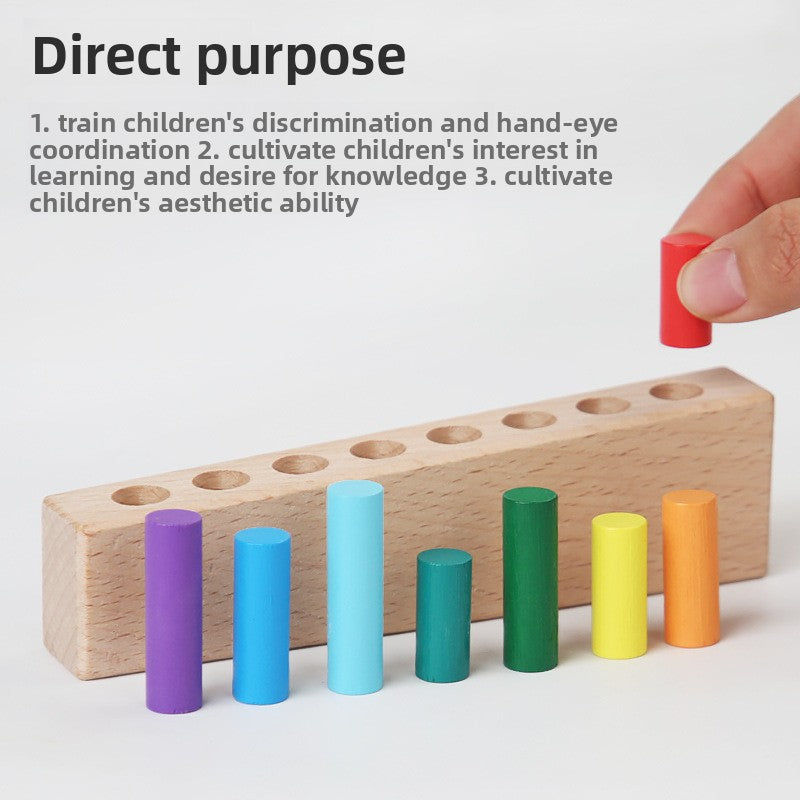 Montessori Shape Sorter Wooden Toy — Colour Recognition & Fine Motor Skills Learning Toy for Toddlers Ages 1–4