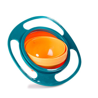 Anti-Spill Gyro Bowl  — 360° Rotating Spill-Proof Toddler Snack Bowl