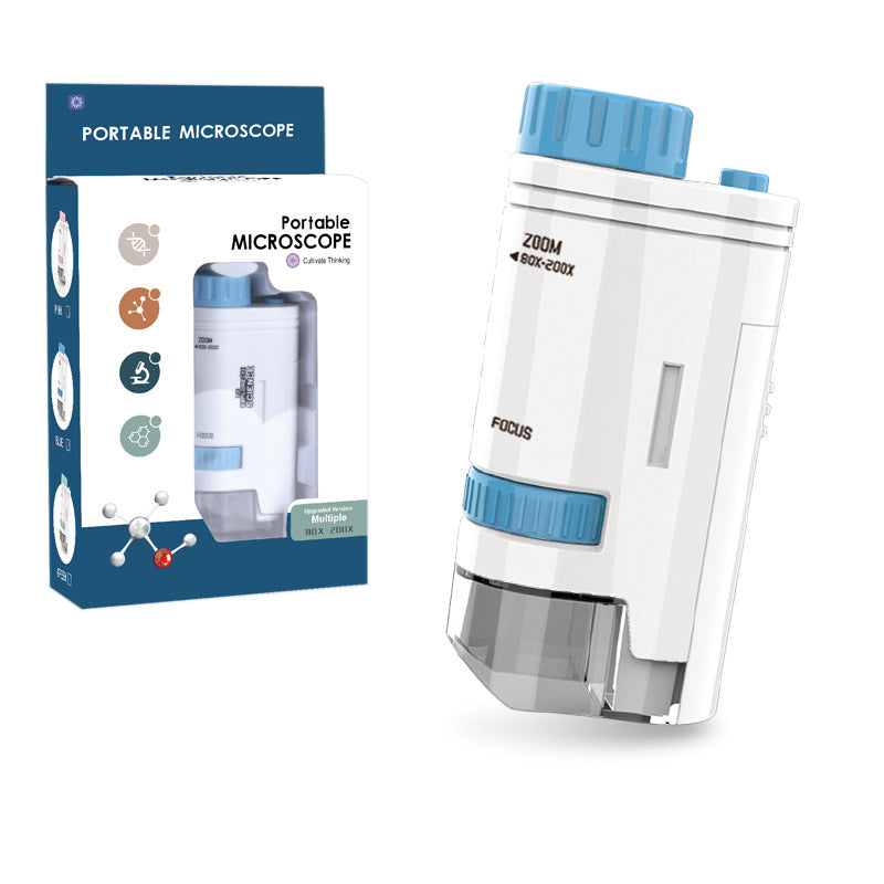 Kids Portable Microscope Science Kit