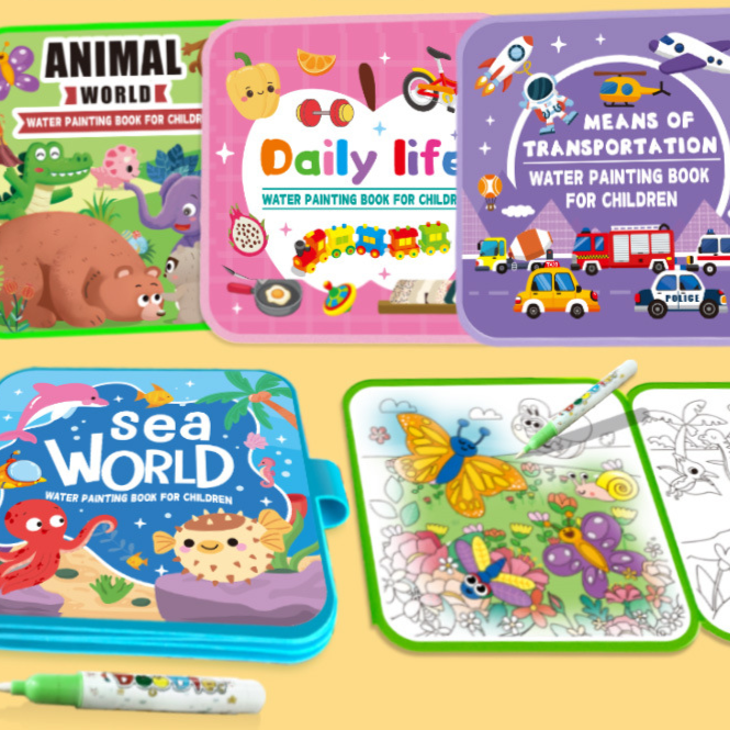 Reusable Magic Water Painting Book