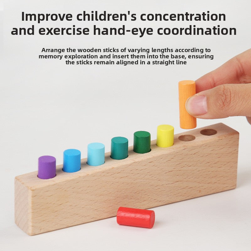 Montessori Shape Sorter Wooden Toy — Colour Recognition & Fine Motor Skills Learning Toy for Toddlers Ages 1–4