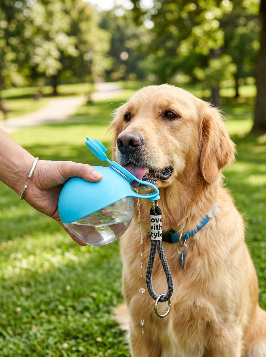 Pet water bottle lifestyle